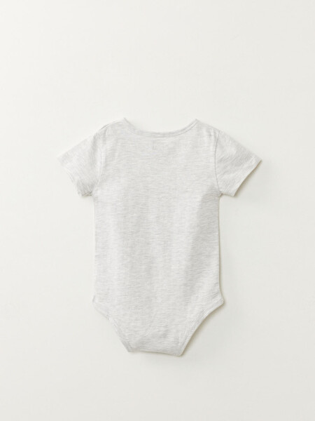 Body manga corta Grogu Gris