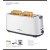 Tostadora Punktal 4 Panes 1400W 7 Niveles Blanca Tostadora Punktal 4 Panes 1400W 7 Niveles Blanca
