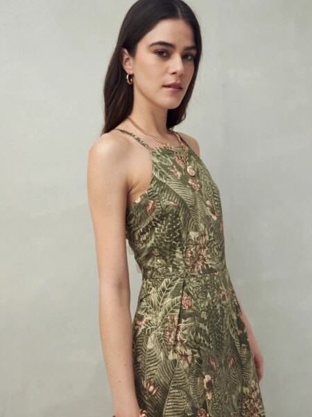 VESTIDO D.CASSIN BAMBU VERDE