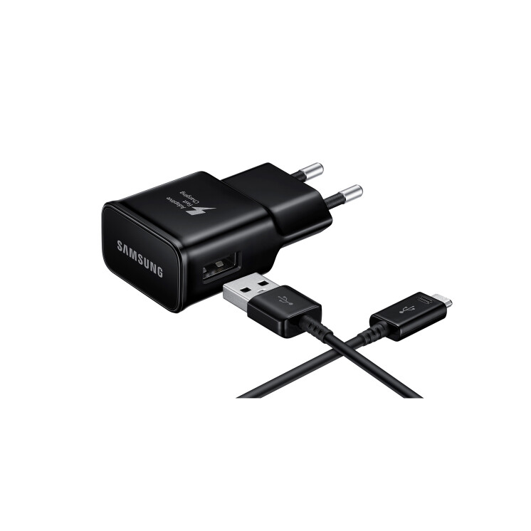 Cargador Carga Rápida 15W cable Tipo-C Negro