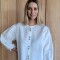 Camisa Melón Puro Lino Blanco