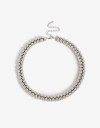 Collares Cortos Metal Collar Corto Bolones Metal - Plateado Rodio