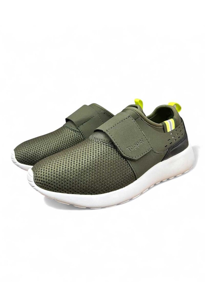 CALZADO DEPORTIVO VELCRO TOPPER SUR Verde-seco
