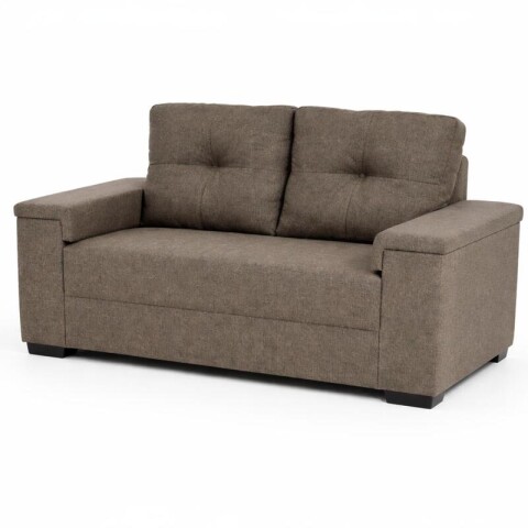 Sillón Sofá de 2 Cuerpos Amsterdam en Lino– Estructura de Madera Maciza y Confort Soft Color Marrón Sillón Sofá de 2 Cuerpos Amsterdam en Lino– Estructura de Madera Maciza y Confort Soft Color Marrón