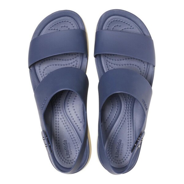 Sandalias Crocs Brooklyn Low Wedge Azul