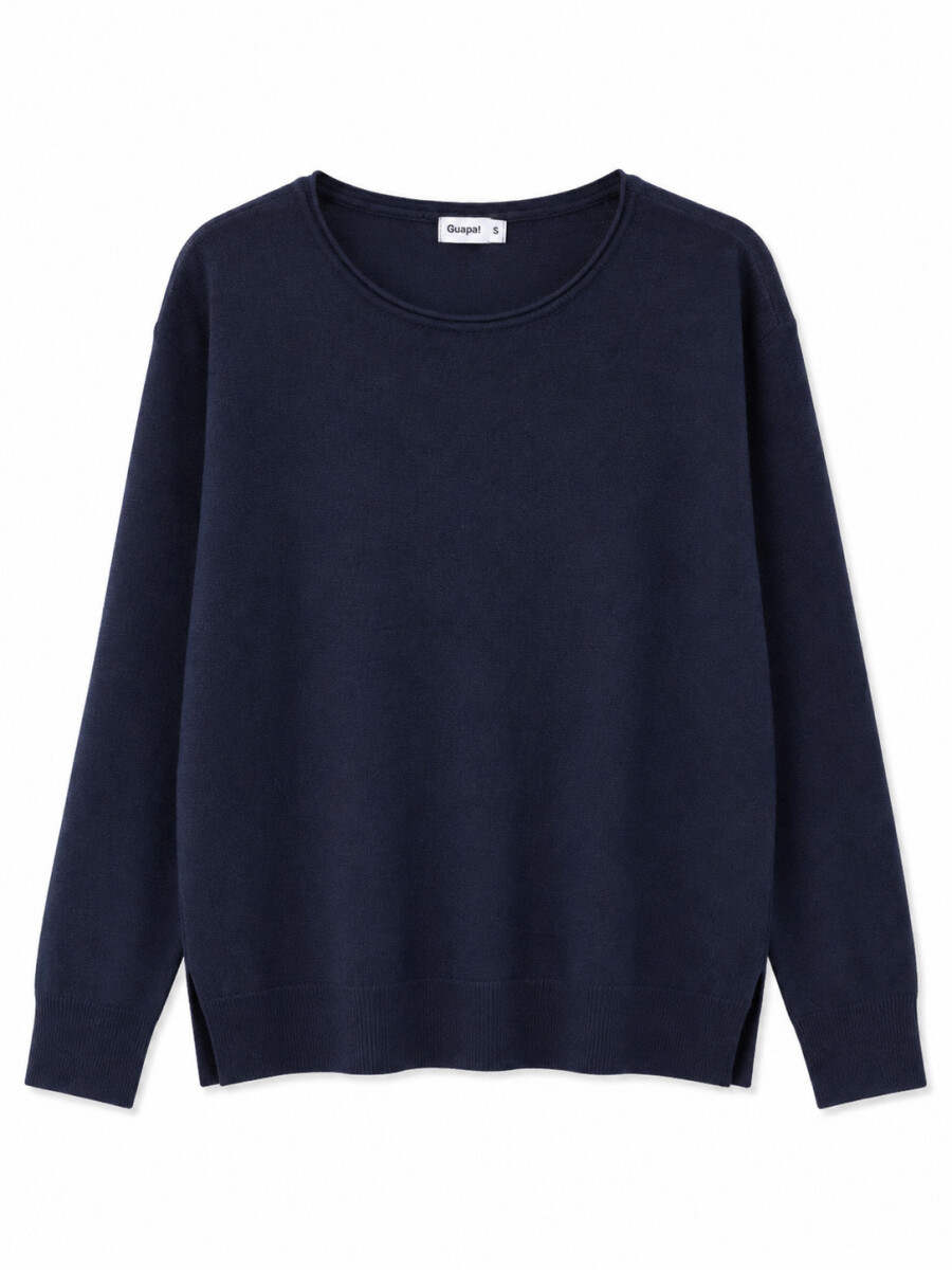 SWEATER BACK - AZUL OSCURO 