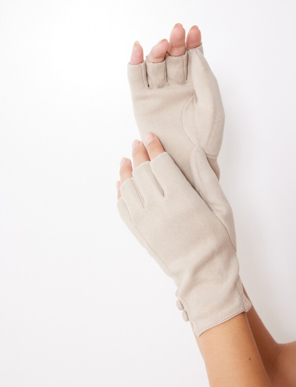 Guantes Suede Crop BEIGE