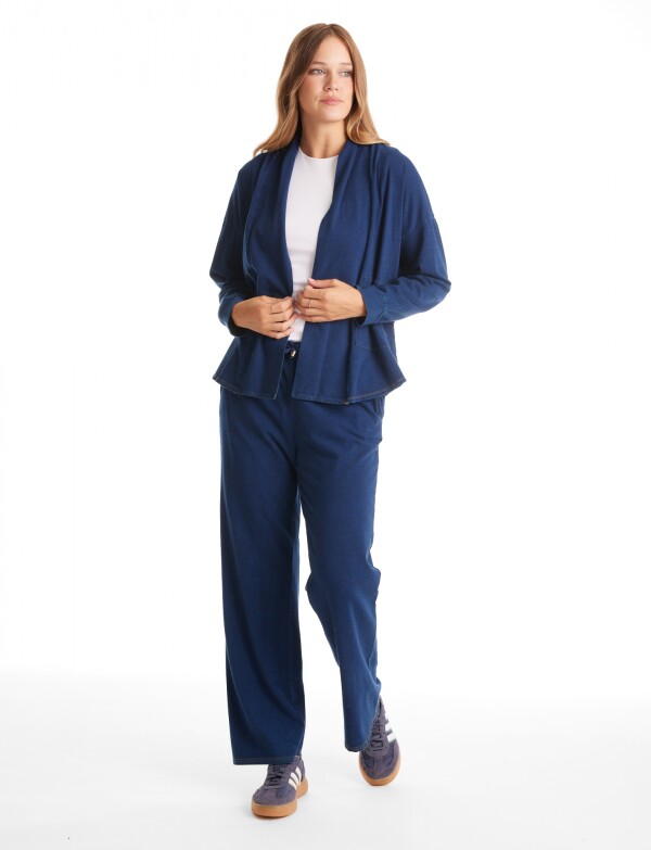 Cardigan Denim Abierto JEAN OSCURO