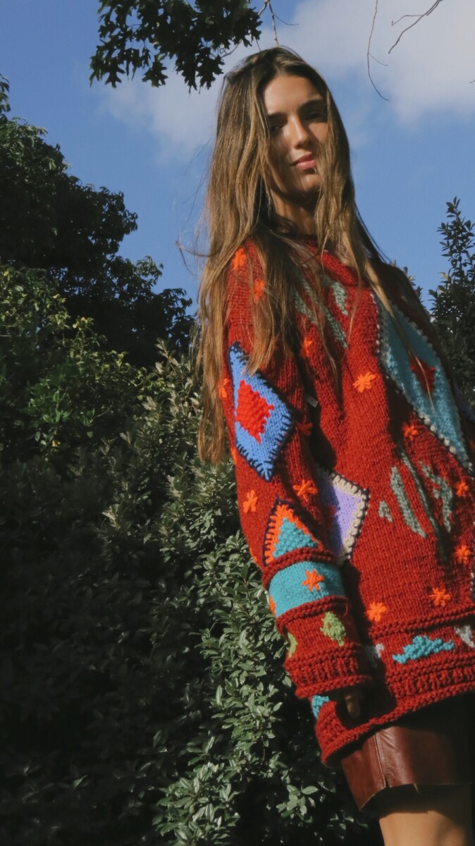 Sweater Gitano Lana - Base Bordeaux 