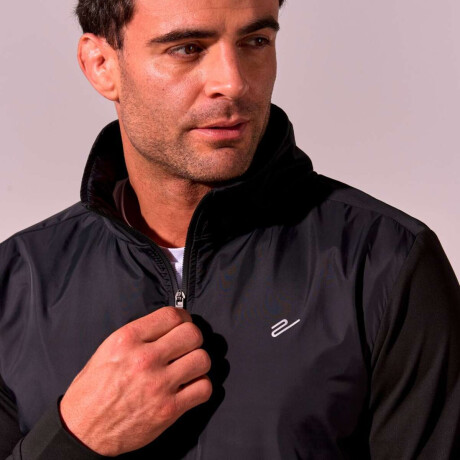 Abrigo Sweat 1/4 Zipper Louis de Hombre Negro