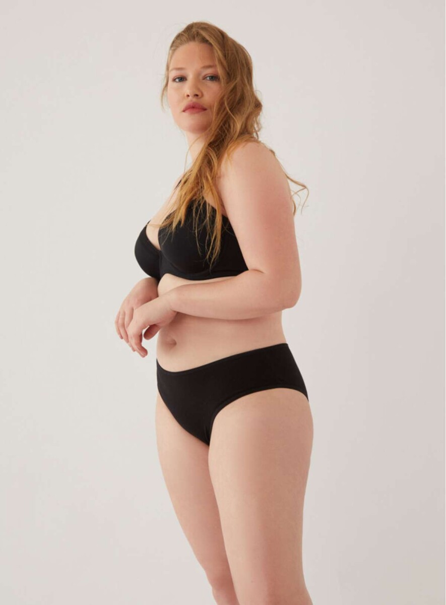 Bombacha alta tiro corto sacks - Negro 