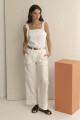 PANTALON LINO GAIA BLANCO