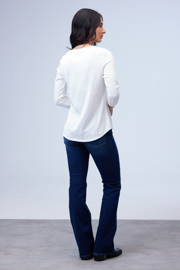 Blusa Zip BLANCO