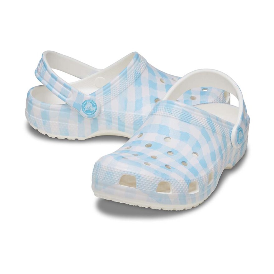 Classic Gingham Clog White/blue