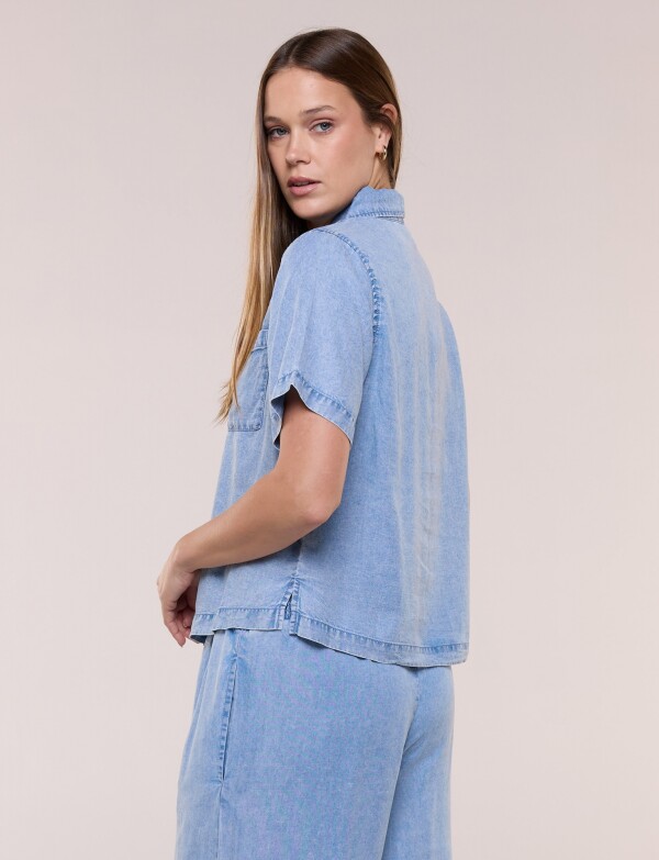 Camisa Lyocell Con Bolsillos JEAN