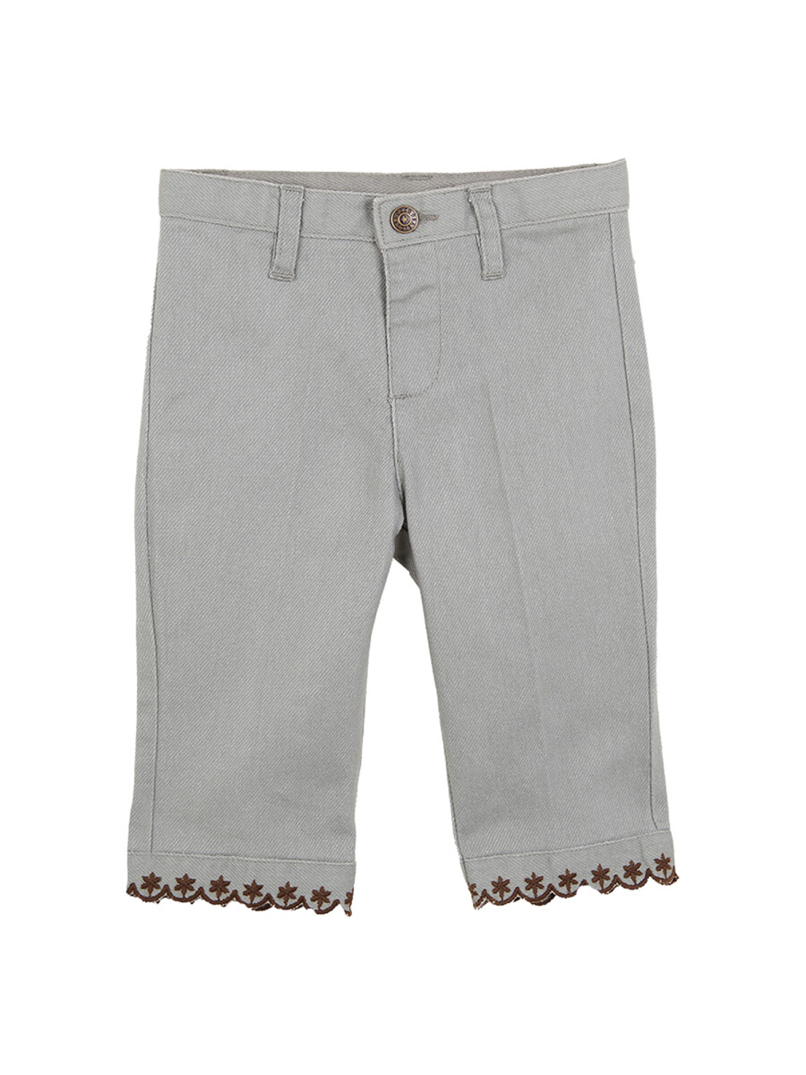 Pantalon Bordados Verde Suave