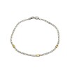Pulsera Cinta Enlazada-Plata y Oro-Sin piedra-PU5070 sinpiedra