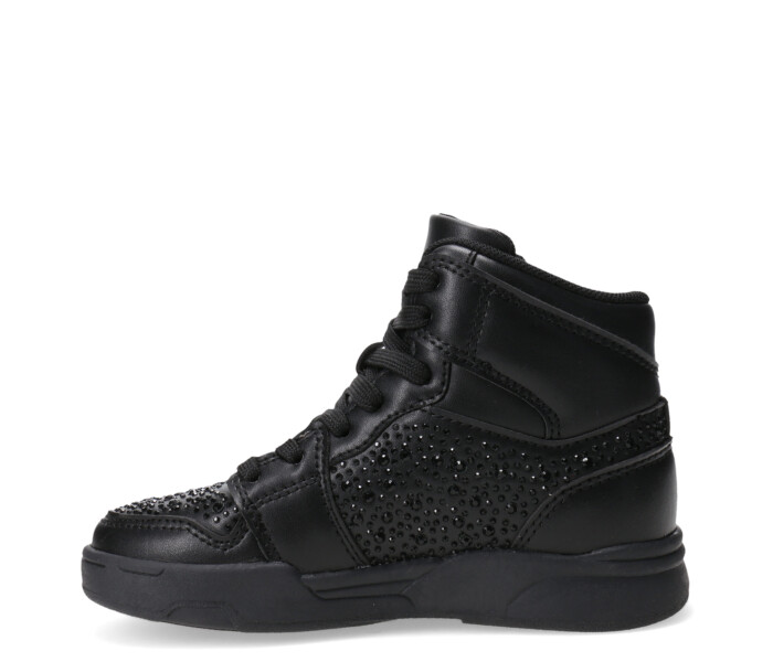 Deportivo DIER tipo bota con apliques de brillos, Black