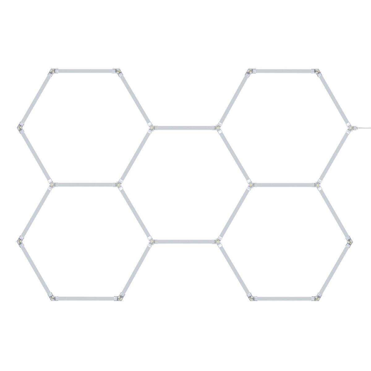 Luminaría LED hexagonal 5 módulos 168W cálida - IX4648 