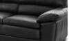 Sillón %100 Cuero - 3 Cuerpos - Premium Negro