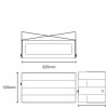 APLIQUE TRAMA RETANGULAR ALUMINIO IP54 225MM 1XE27BLANCO APLIQUE TRAMA RETANGULAR ALUMINIO IP54 225MM 1XE27BLANCO