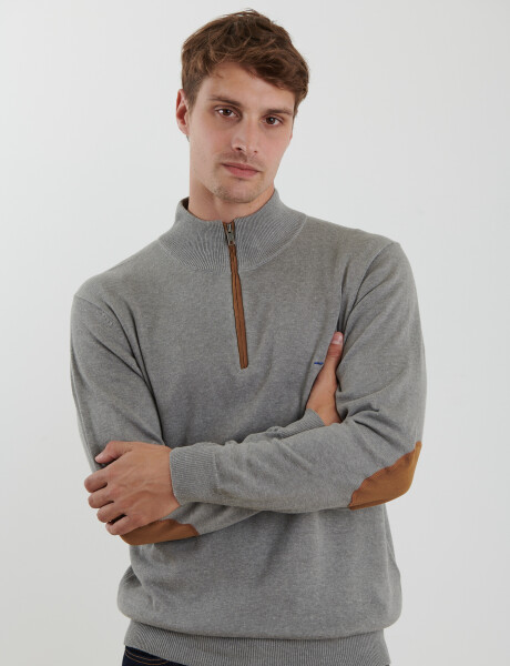 470996 SWEATER MEDIO CIERRE HARRINGTON LABEL Gris