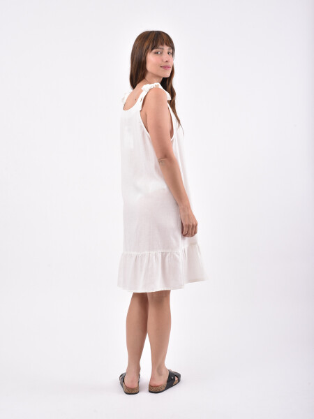 VESTIDO FLAMENGO OFF WHITE