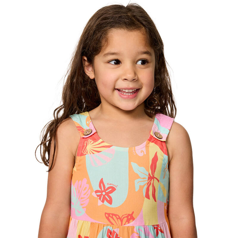 Vestido Rip Curl Island Days Romper Niña - Multicolor Vestido Rip Curl Island Days Romper Niña - Multicolor