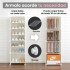 Armario Organizador de Zapatos IMBACK IBK-PLC007 | 3 Pisos, 3 Puertas Esmeriladas, Compacto y Versátil Blanco Armario Organizador de Zapatos IMBACK IBK-PLC007 | 3 Pisos, 3 Puertas Esmeriladas, Compacto y Versátil Blanco