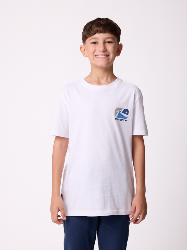 T-SHIRT KOMMA TEEN RUSTY Blanco