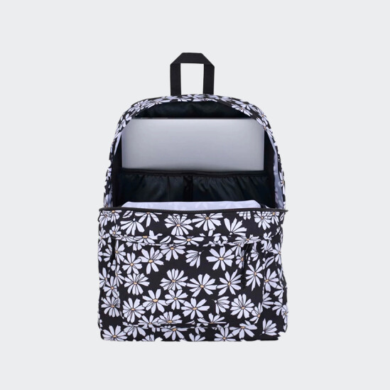 Mochila Jansport Superbreak Plus Deep Punk Pansies Black