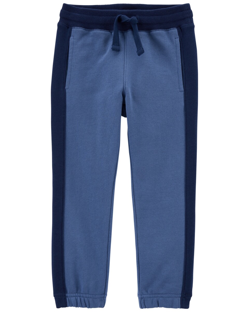 Pantalón de algodón con franja lateral 