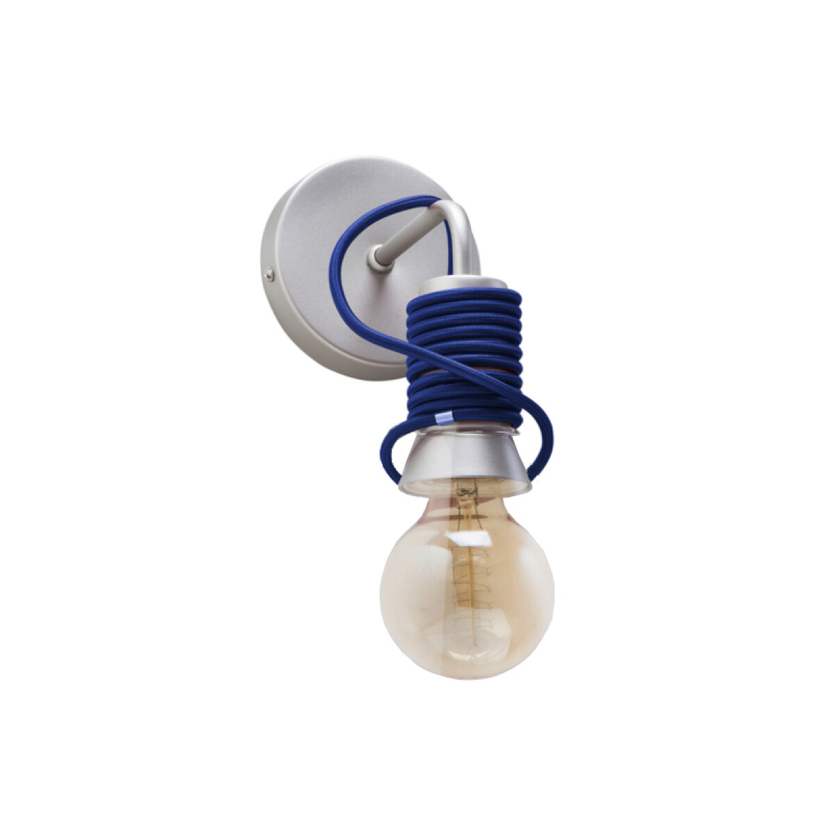 Aplique de pared metalizado cable azul - LX0220 