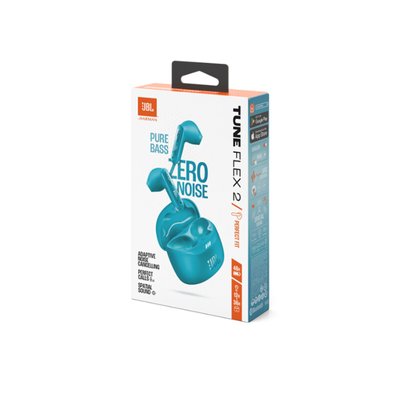 Auriculares JBL Tune Flex 2 NC con Bluetooth Turquoise Auriculares JBL Tune Flex 2 NC con Bluetooth Turquoise