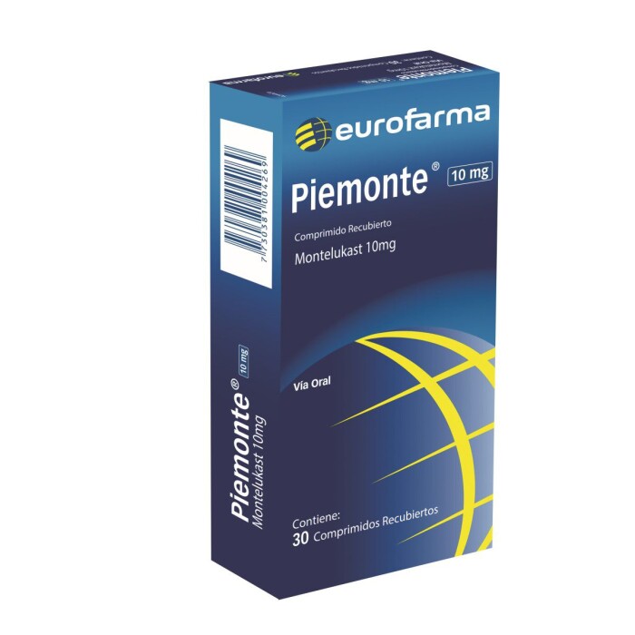 PIEMONTE 10 MG. CJ X 30 COMP. REC. única