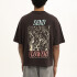 Remera Pulau Flowers Negro