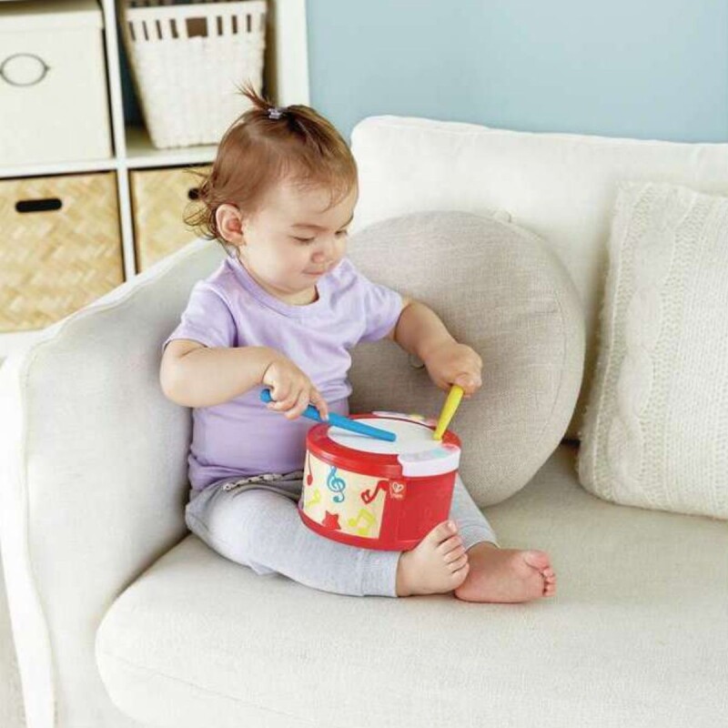 Tambor para niños palitos y luces 1 a 3 años Hape Tambor Para Niños Palitos Y Luces 1 A 3 Años Hape