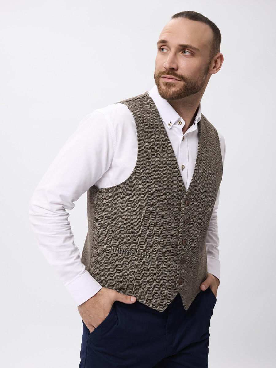 Chaleco tweed 