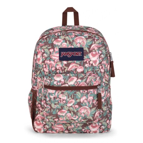 Mochila Escolar Jansport Cross Town Original Unisex Urbana Painterly Mushrooms