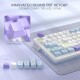Teclado Gamer Redragon Ucal Pro RGB Cream Purple Green SP Teclado Gamer Redragon Ucal Pro RGB Cream Purple Green SP