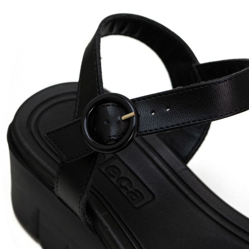 Sandalias Moleca de Mujer - 5536.100-9569 Negro-negro