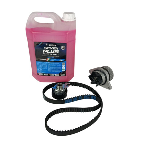 KIT DISTRIBUCION GOL G5/ FOX/SURAN BOMBA + TENSOR + CORREA + AGUA Kit Distribucion Gol G5/ Fox/suran Bomba + Tensor + Correa + Agua