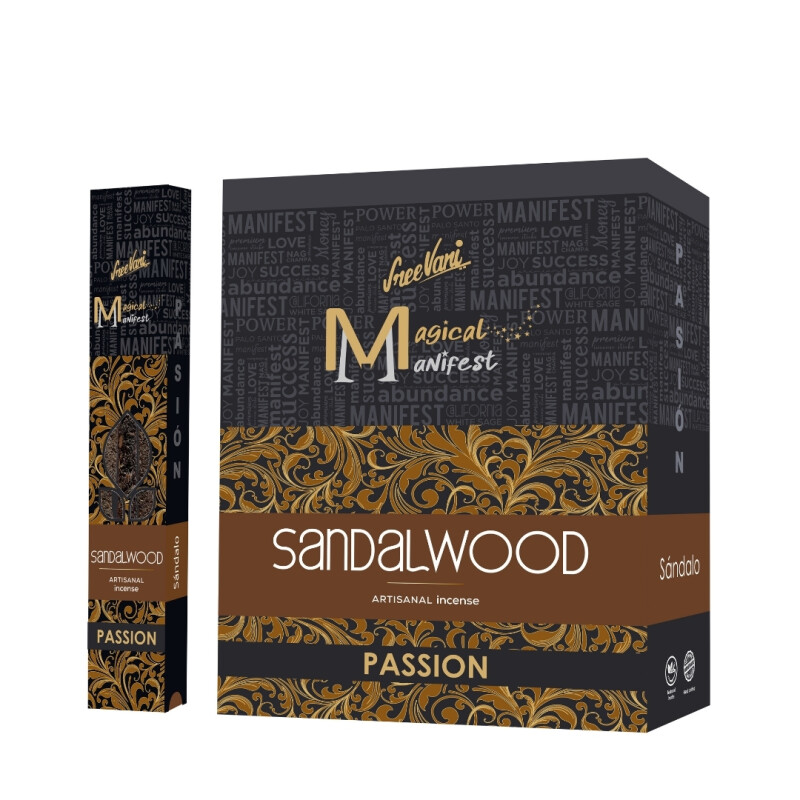 INCIENSO SREE VANI MANIFIESTO 30 GR X12 Sándalo