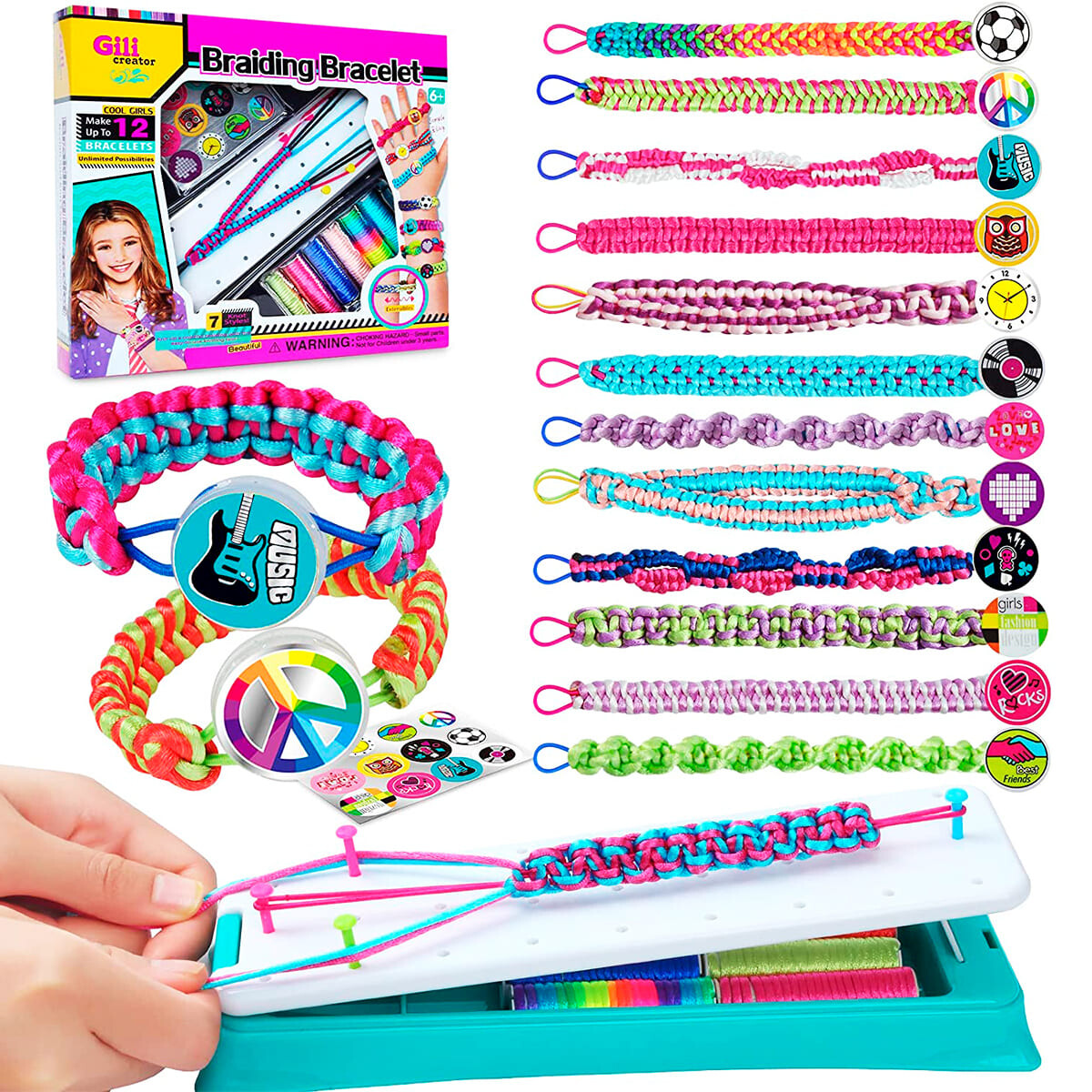 Set Para Crear Pulseras C/ Telar Juguete Infantil - Jug025002 