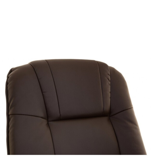 Sillón Ejecutivo Masaje Calefacción Apoyapies Cuerina MARRON