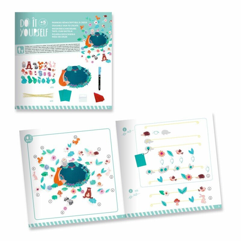 Kit Creativo Pizarra Bosque Djeco Kit Creativo Pizarra Bosque Djeco