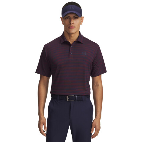 UA Playoff 3.0 Stripe Polo-BLU BLU-429