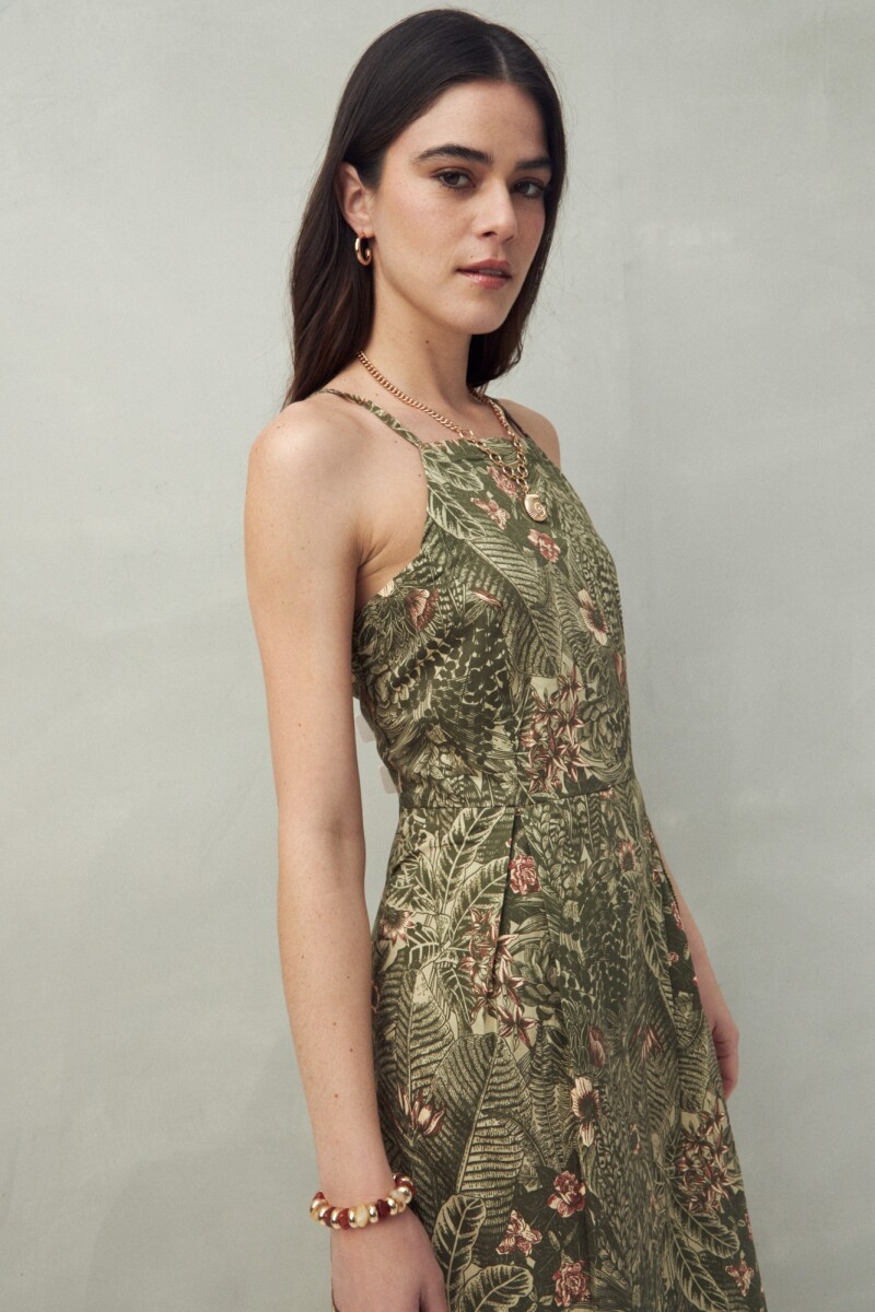 VESTIDO BAMBU Verde Oliva