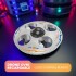 Drone Ovni Ufo Nave Espacial Luces RGB Control Remoto 80 Mts Color Gris