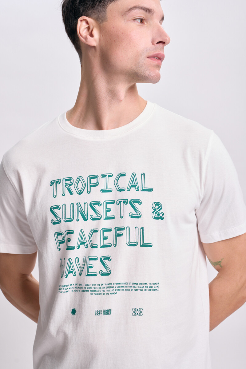 Remera estampa - Crudo 